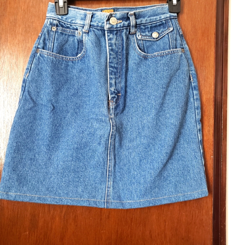 Vintage  Calvin  jean mini skirt size 7/8